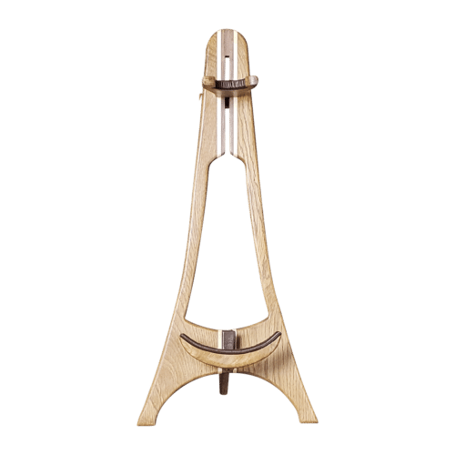 Montello - Natural Wood Violin Viola Stands - Oak Maple Walnut - VV-400 - Front